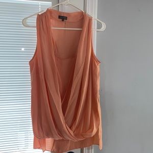 Vince Camuto, Size Large, sleeveless top peach colored.
